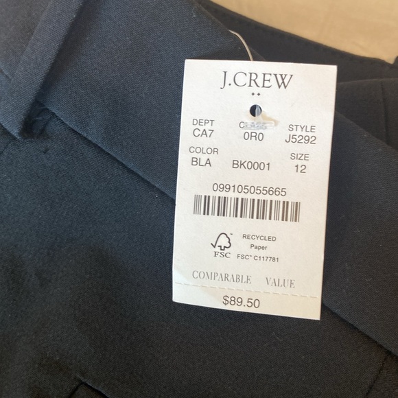 J. CREW Ruby Crop Pant (NWT) - Picture 3 of 3
